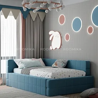 Кровать полутороспальная мягкая с ортопедической решеткой QUADRO-P, 120х200