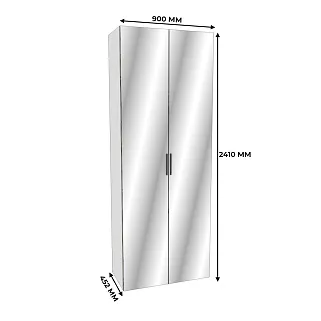 Шкаф двустворчатый с зеркалом L-210.44-1Z