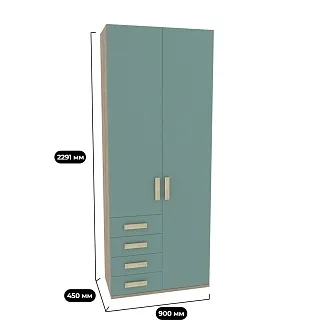 Шкаф двухверный, фасад комбинированный E212 L/R