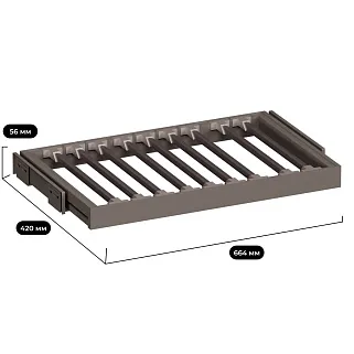 ALFA Выдвижная брючница наборного типа в базу 700 мм, FRM5806.664.01