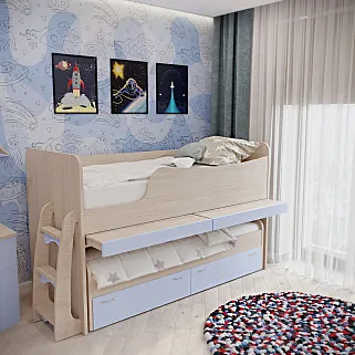 Кровать выдвижная P903, 90x200