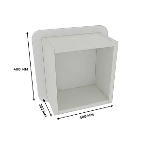 Полка навесная с панелью МДФ P100