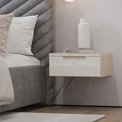 Тумба прикроватная подвесная, фасады в эмали LE709