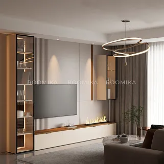 Тумба ТВ напольная с электрокамином L548.350