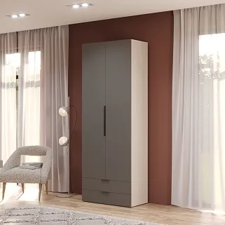 Шкаф 2 дверный с ящиками, фасады в эмали LE-211.44