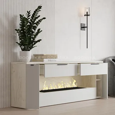 Тумба ТВ напольная с электрокамином L551.350