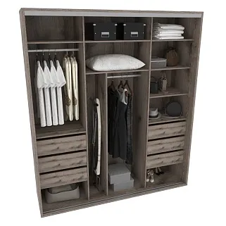 Шкаф-купе ХG210.60-3, профиль INTEGRO, фасад МДФ