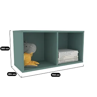 Навесная полка- 2 ниши E302