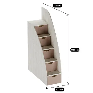 Лестница с ящиками для кроватей E21