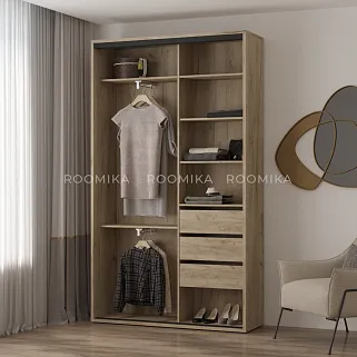 Шкаф-купе ХG140.45-1, профиль INTEGRO, фасад МДФ