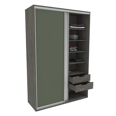 Шкаф-купе U160 тип 1 МДФ/зеркало