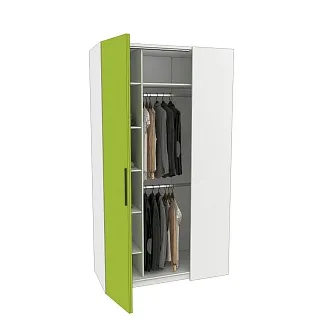 Шкаф со складными дверьми и фальш панелью L206 L/R