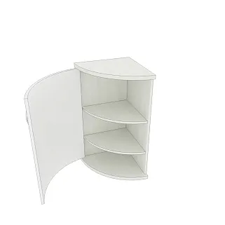 Тумба  угловая радиусная P877 L/R