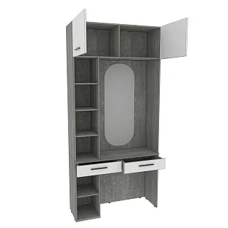 Столик туалетный с антресолью и стеллажом LG415