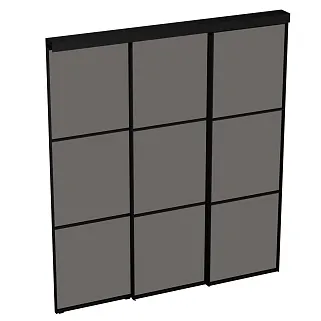 Стеклянная межкомнатная перегородка для кухни GRACE 18