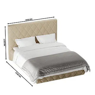 Кровать двуспальная мягкая SIENA  с подъемным механизмом, 180x200