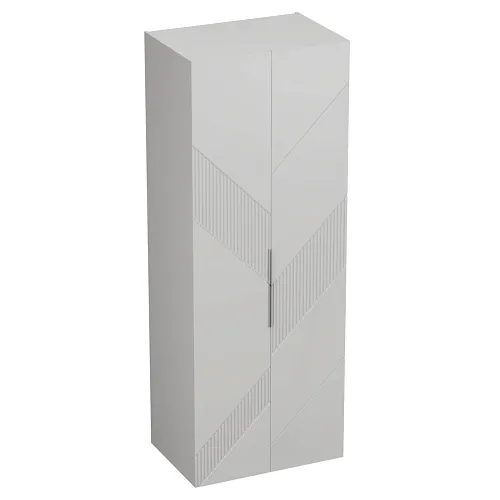 Шкаф 2 дверный, фрезерованные фасады в эмали LE210.60-1