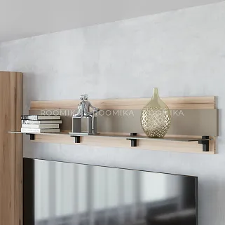 Полка со стеклом, панель МДФ R120.8