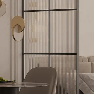 Стационарная перегородка для зонирования, стекло Эстриадо GRACE 9