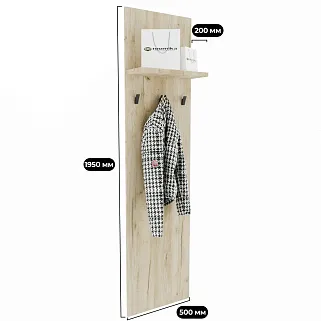 Панель узкая с крючками L-176.1