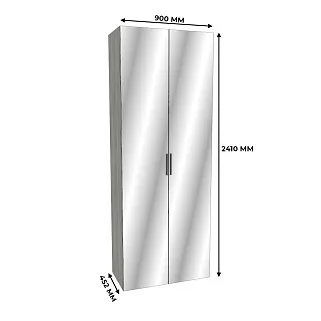 Шкаф двустворчатый с зеркалом LG-210.44-1Z