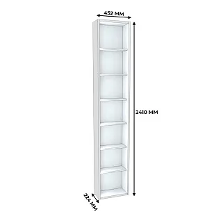 Стеллаж завершающий с подсветкой L-231.44