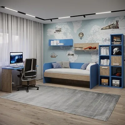 Кровать односпальная E901.1, 90x190