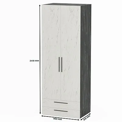 Шкаф двустворчатый с ящиками L211.60