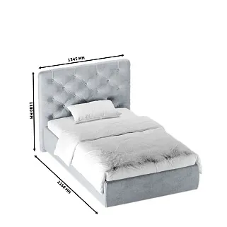 Кровать мягкая MIRA MI120 с подъемным механизмом, 120x200