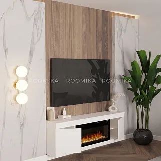 Тумба ТВ навесная с электрокамином L545.351