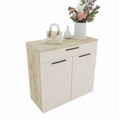 Тумба широкая 2 дверная с ящиком L876