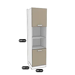 Шкаф прямой для встройки столешниц E251.60