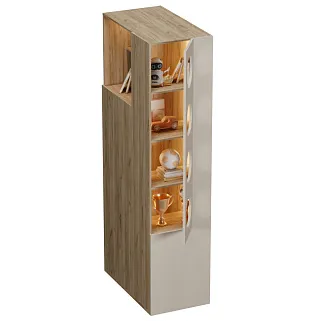 Шкаф с фальшь панелью для 2х ярусных кроватей с подсветкой LG266 L/R