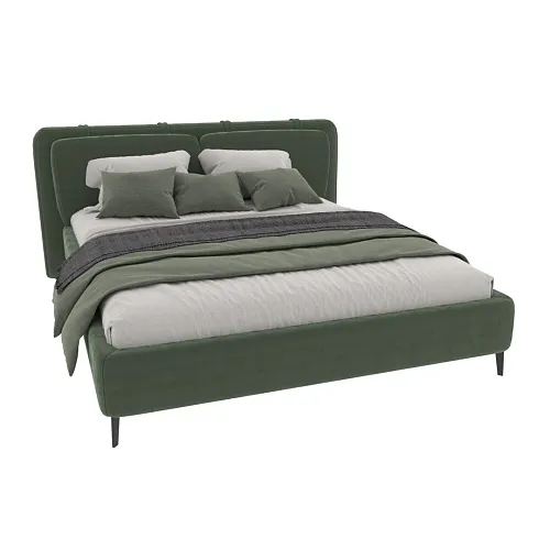 Кровать двуспальная мягкая СТЕНЛИ, 160x200