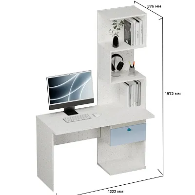 Рабочий стол со встроенным стеллажом HOF420