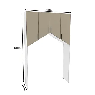 Мягкая стеновая панель в виде домика L152 L/R
