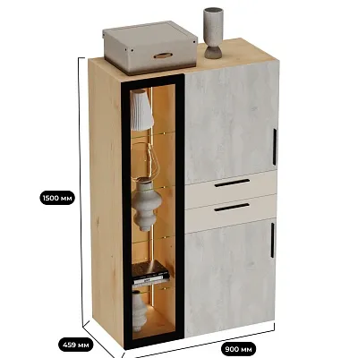 Шкаф комбинированный  R255 L/R