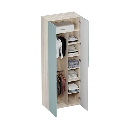 Шкаф 2 дверный, фасады в эмали LE210.44-4