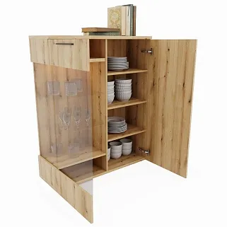 Шкаф напольный с подсветкой L202 L/R