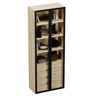 Шкаф с встроенными ящиками с подсветкой R215.2