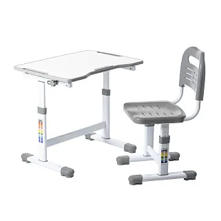 Комплект парта + стул трансформеры Sole II Grey FUNDESK