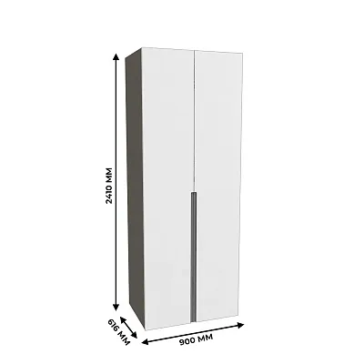 Шкаф 2 дверный, фасады в эмали LE210.60-1