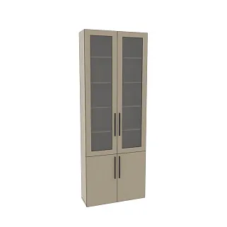 Шкаф книжный со стеклом L240