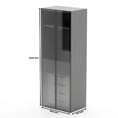 Шкаф для спальни с четырьмя ящиками и штангой R210.60-3