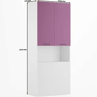 Шкаф двухдверный с фальш стенкой L212.1