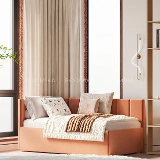 Кровать с подъемным механизмом и ящиком для белья LINE М1, 90х160