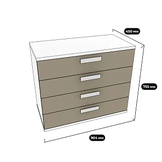 Комод 4 ящика шириной 904мм E794