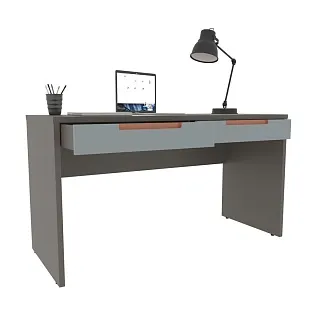 Cтол письменный прямой, фасады в эмали LE718