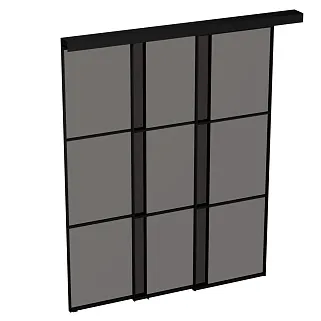 Стеклянная межкомнатная перегородка для кухни GRACE 18