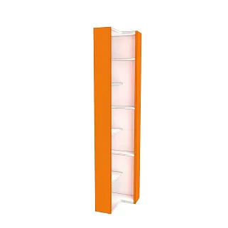 Стеллаж завершающий угловой разносторонний  с подсветкой L230.60 L/R